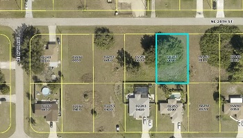Picture Link to Results of Dry Lots in Cape Coral without canal up to $49,999
