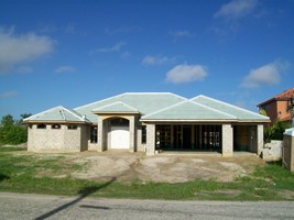 New construction stage "apply stucco" Picture