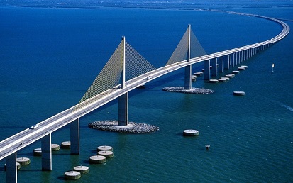 Picture showing the Florida Sunshine Skyway Bridge