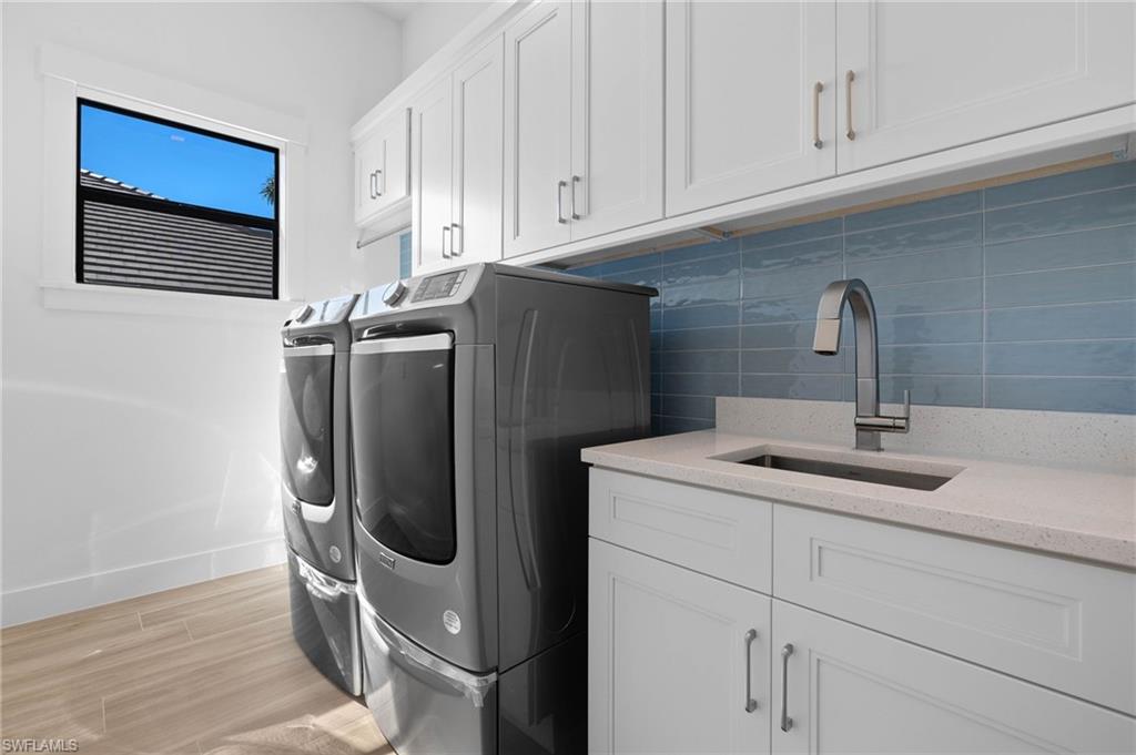 Picture of the laundry room of the home model Infinity 2