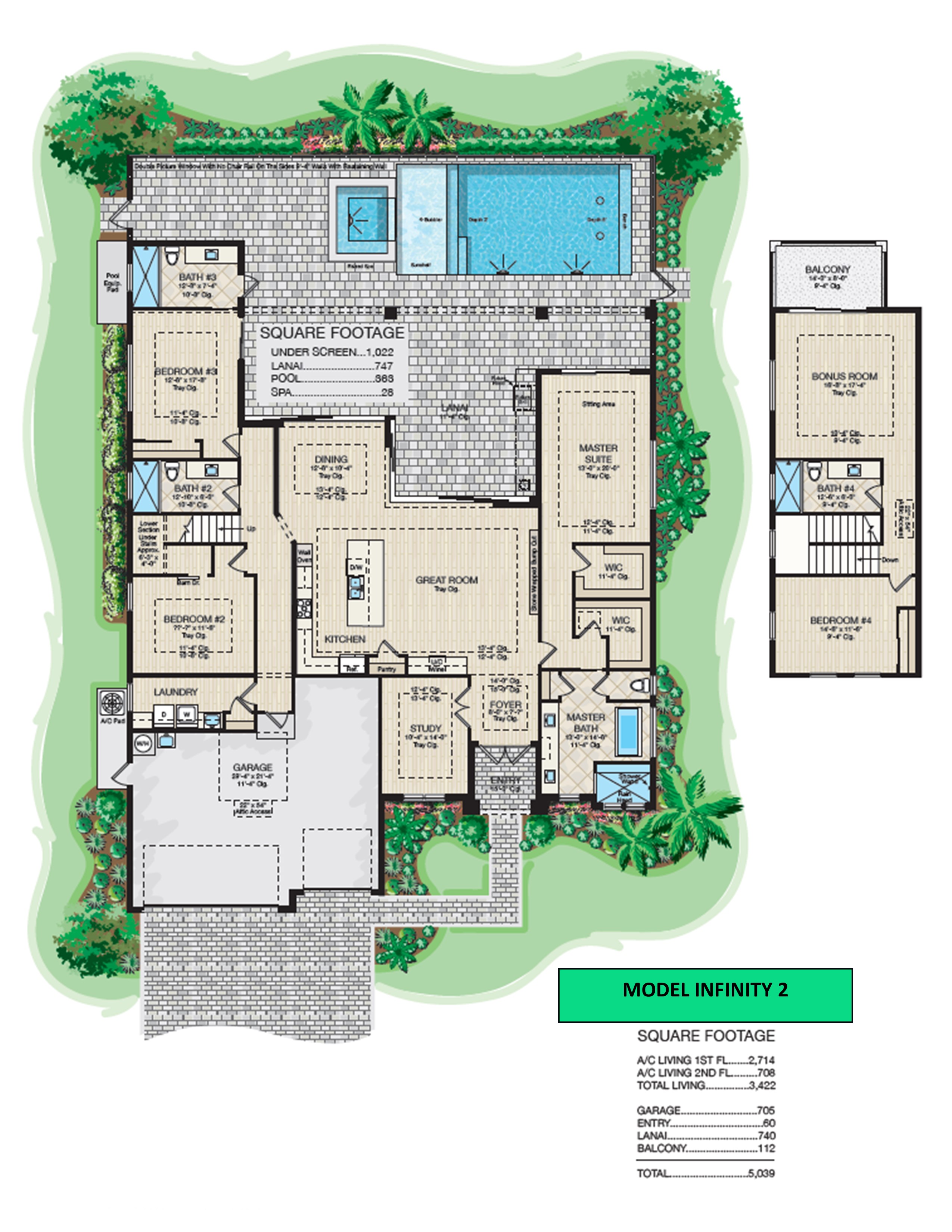Architect Rendering of the model home Infinity 2