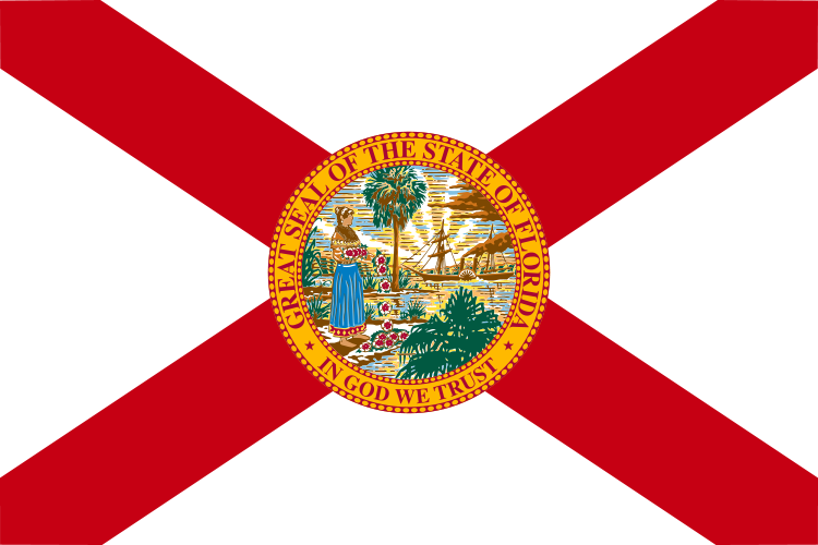 Bild der Flagge des Staates Florida