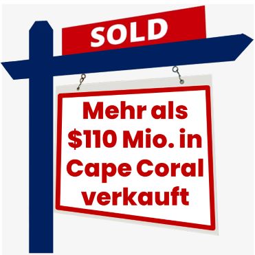 Cape Coral Immobilien verkauft - Bild eines Verkaufsschildes